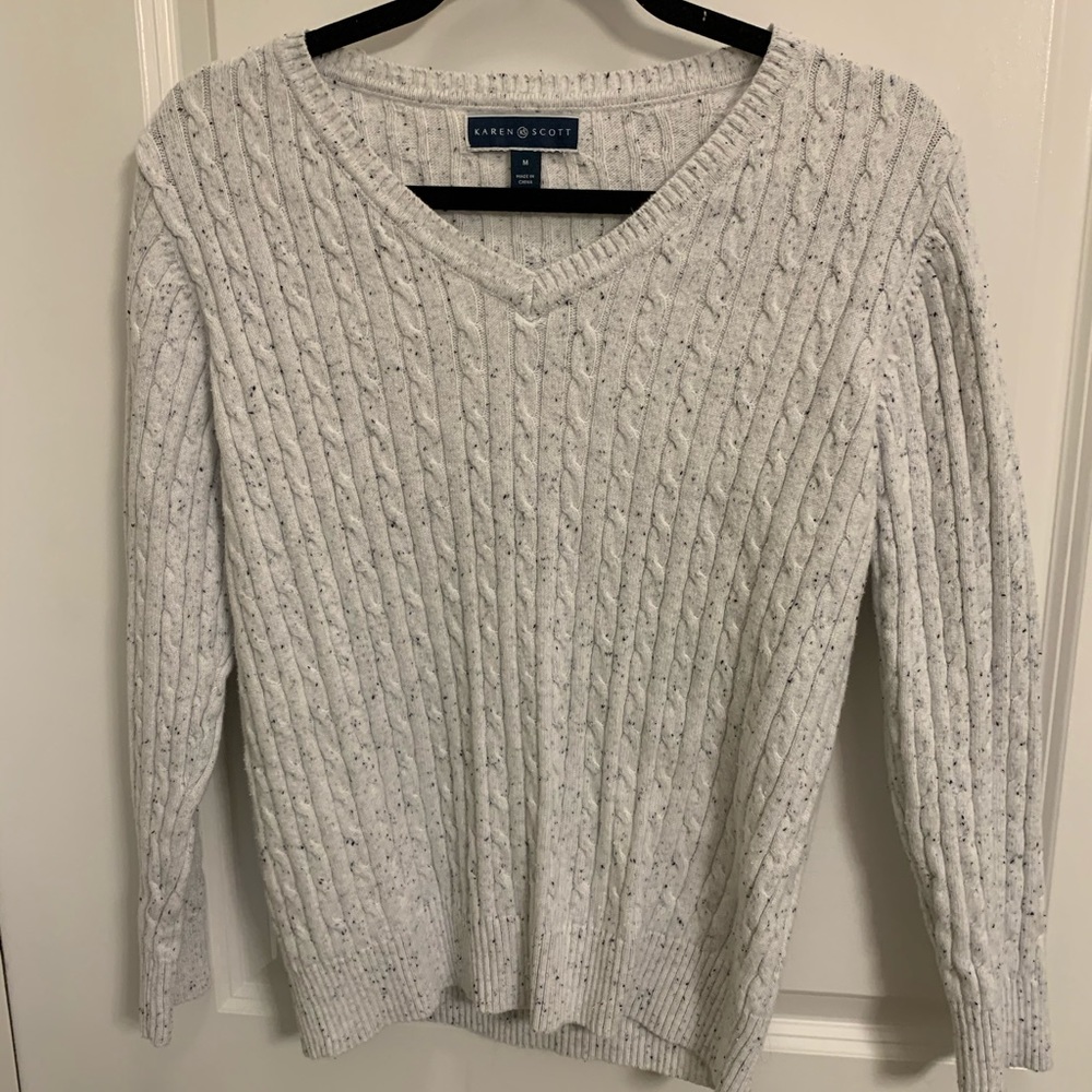 White/Grey Sweater